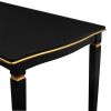 6-Piece Kitchen Dining Table Set, 60" Rectangular Table and 4 High-Back Tufted Chairs & 1 Bench for Dining Room and Kitchen (Black)