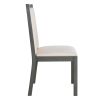 TOPMAX Farmhouse Classical 6-Piece Dining Table Set with Trestle Legs,Kitchen Table Set for 6 with 4 Upholstered Dining Chairs and Bench, Grey