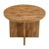 5 Piece Round Dining Table Set, Modern Round Table and 4 Upholstered Chairs for Dining Room, Kitchen Room, Living Room, Easy Assembly